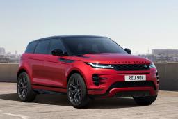 2022 Land Rover Range Rover Evoque Front Right Side in Red